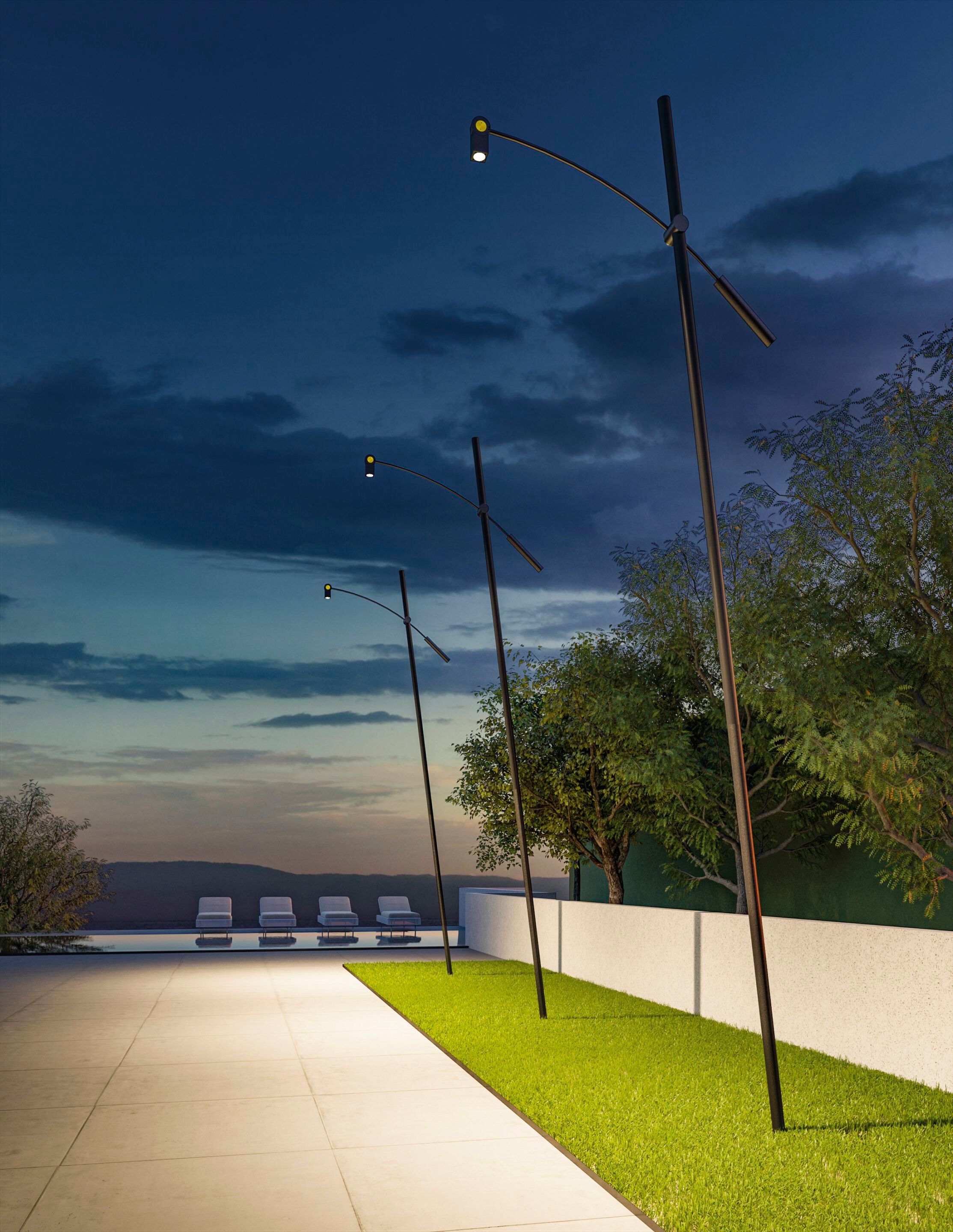 Напольный напольный светильник металла Сид ZAVA NINO SBRACCIO OUTDOOR ARCH-00098516 - Вид №1