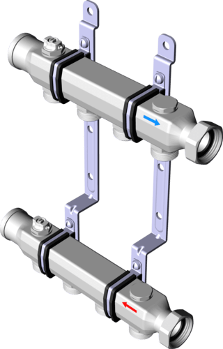 587 550 Модель 1078 Трубопроводные системы  Viega Smartpress  Коллекторы Santreyd  - Вид №2