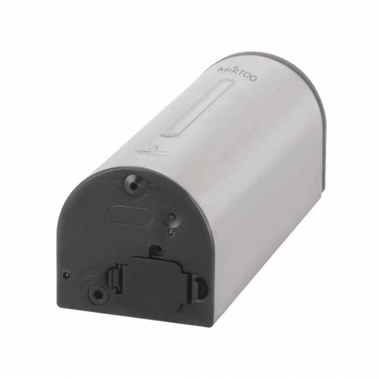 FG2020 MIRTOO Автоматический дозатор MIRTOO FG2020 для антисептика и жидкого мыла, нержавеющая сталь, антивандальный, 1000 мл глянцевый/матовый  - Вид №3