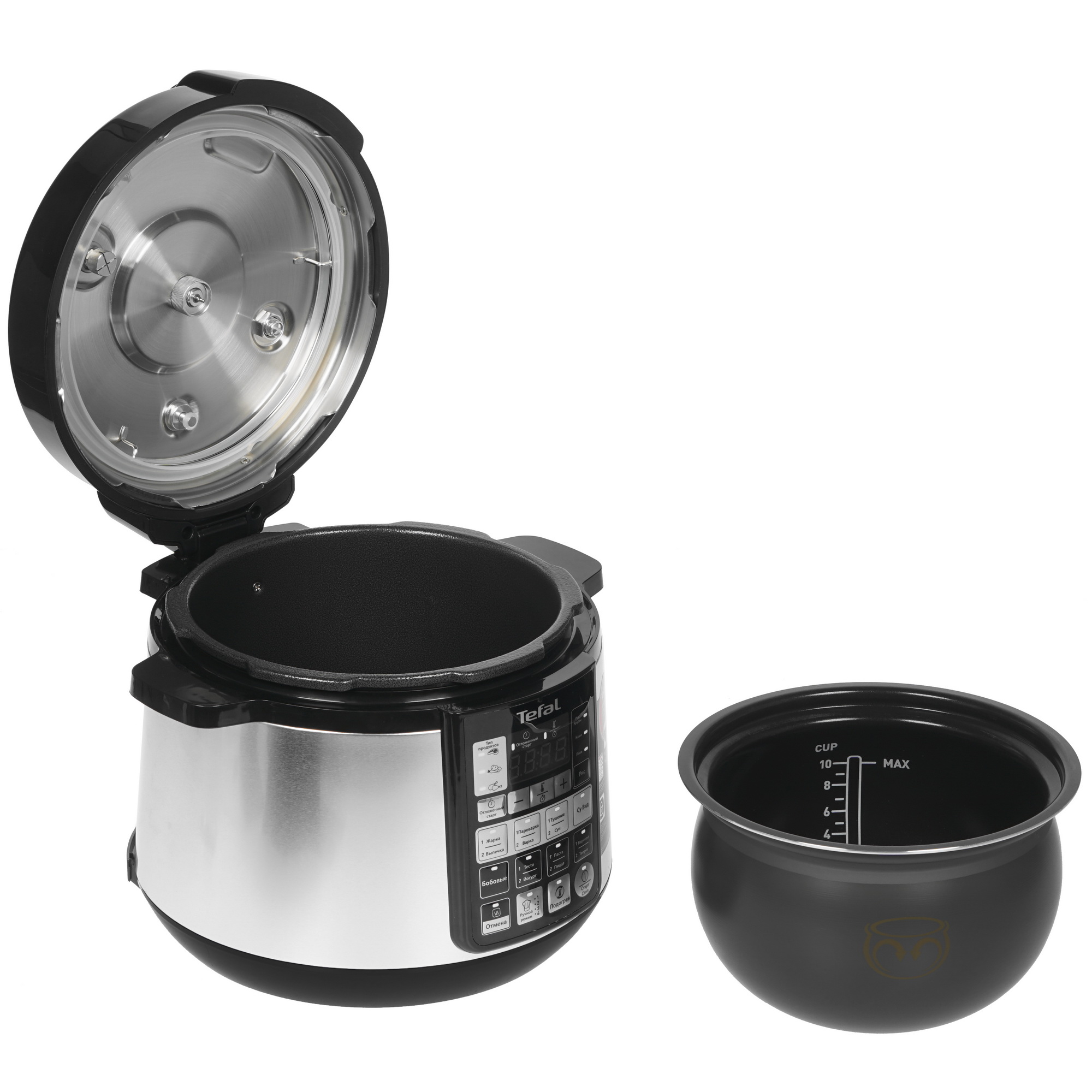 8122392 Мультиварка-скороварка Tefal CY621D32 серебристый STDN-0112369 - Вид №5