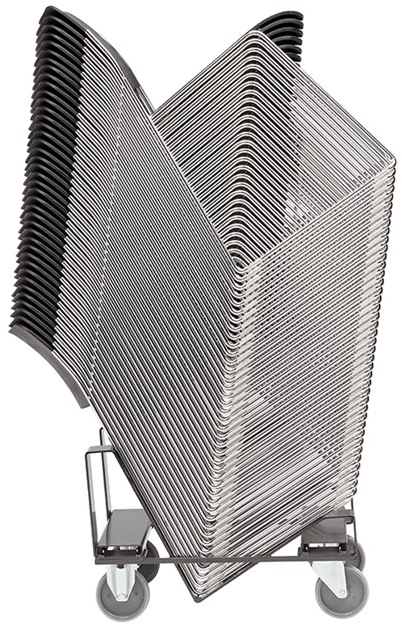 Howe Стул из фанерованной древесины, штабелируемый салазками 40/4 sun-id-1382632 - Вид №4