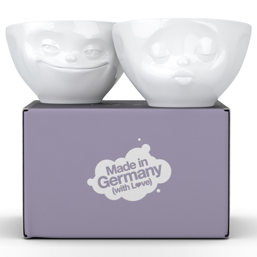 T01.22.01 Набор из 2 чаш tassen grinning & kissing 200 мл белый Tassen by FIFTYEIGHT PRODUCTS  - Вид №9