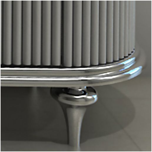 Тумба RIVOLI 80 арт.TS-RI908-C-W/S Белый/Цоколь серебро Tessoro TSRI908CWS - Вид №1