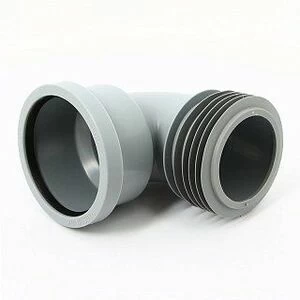 Отвод 110 мм McAlpine L175 мм на 90 с манжетой под раструб.