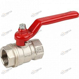 Кран шаровый STOUT ВВ 1" стандартный проход, красный рычаг SVB1011000025