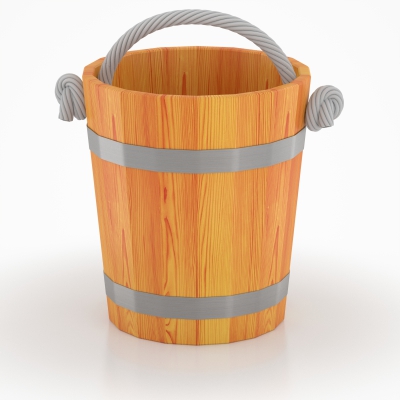 163 Ведро для бани (лиственница натуральная) Alyarus 