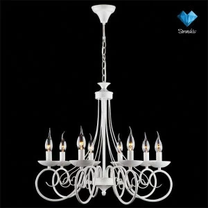 Подвесная люстра Eurosvet 22404/8 белый с золотом EUROSVET ДИЗАЙНЕРСКИЕ 094220 Белый