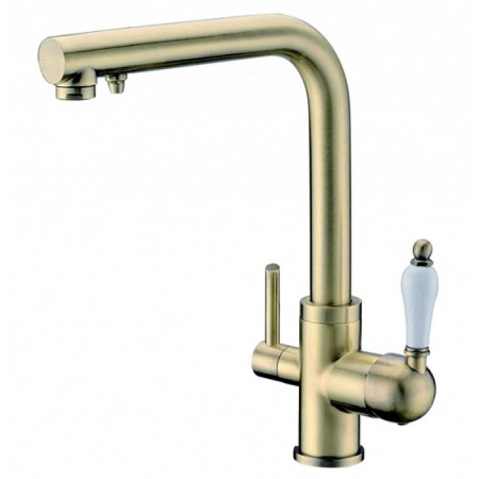 Zorg ZR 313 YF-PVD-BR Смеситель для кухни Zorg 305х225  - Вид №1