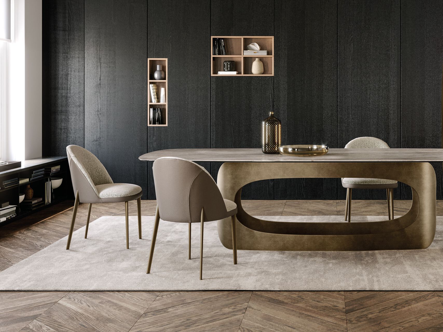 Мягкий стул с металлическими ножками EFORMA Minni ARCH-00063481 - Вид №4