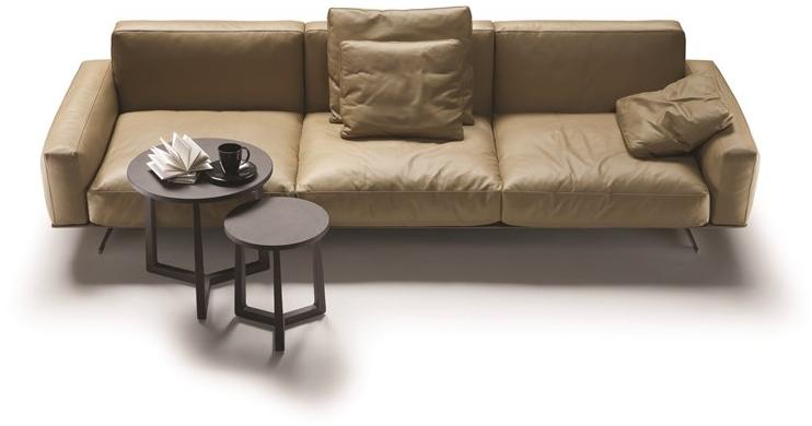 Flexform 3-х местный кожаный диван со съемным чехлом Soft dream sun-id-1465976 - Вид №1