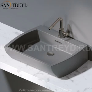 L282.116 Накладная раковина на столешницу  овальная A. e T. Italia SQUARE