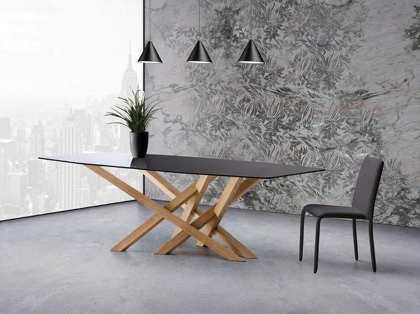 Natisa Стол из дерева и стекла sun-id-1445593 - Вид №2