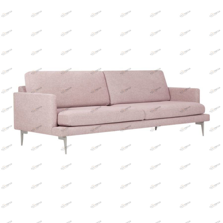 Диван Ludvig, трехместный, розовый Sits S1380