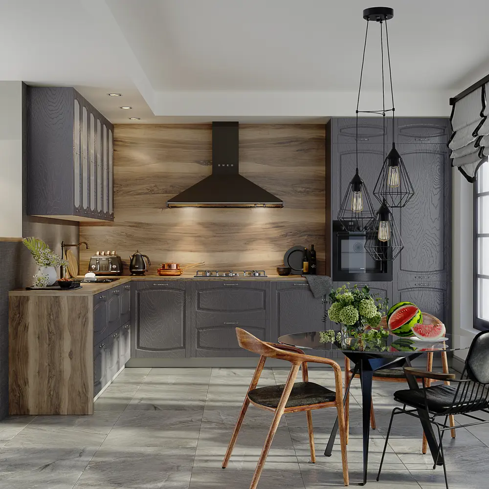 Фальшпанель для шкафа Delinia ID Петергоф грей 58x76.8 см МДФ цвет графит STLM-2147072 - Вид №7