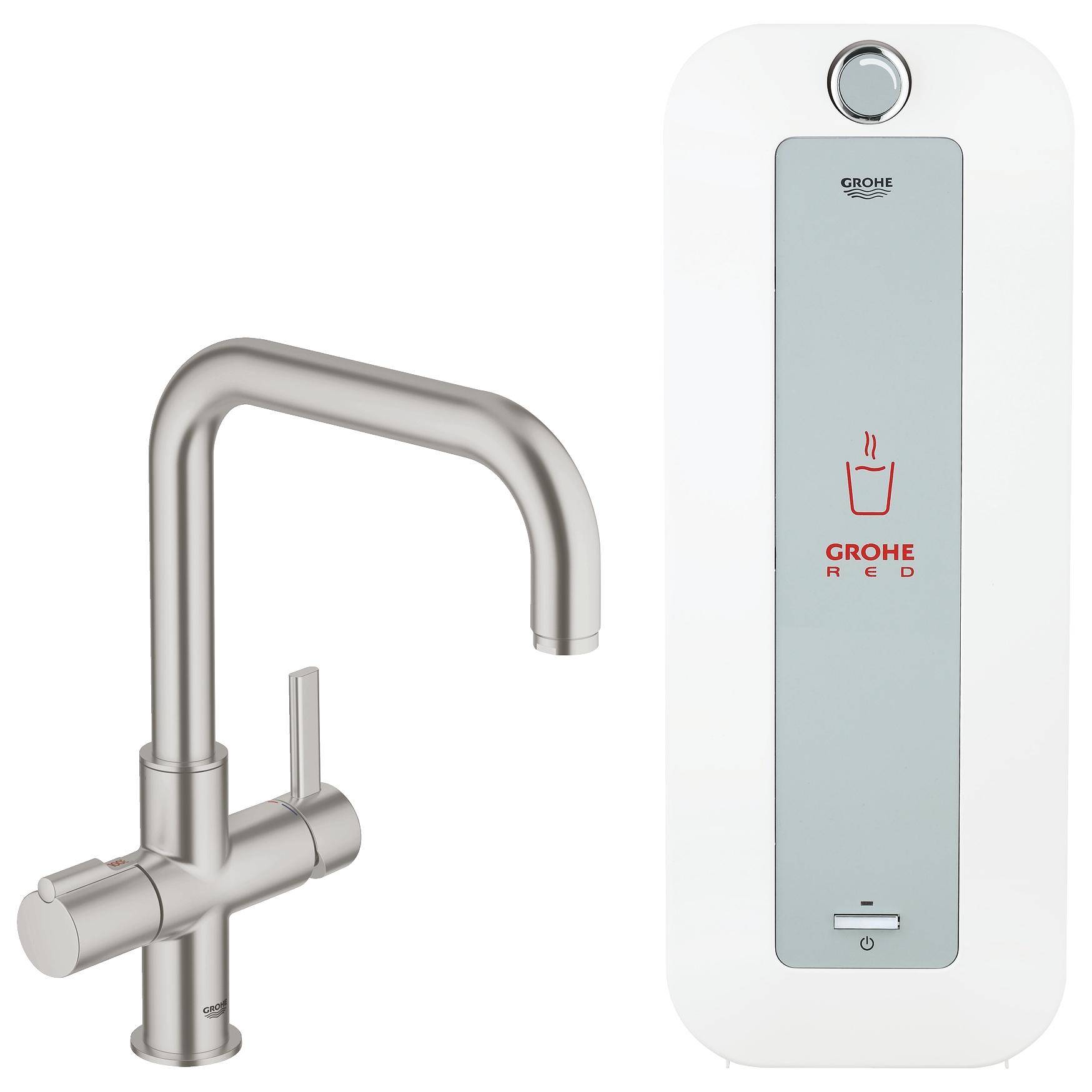 30156DC0 Комплект со смесителем для кухни Grohe GROHE Red суперсталь