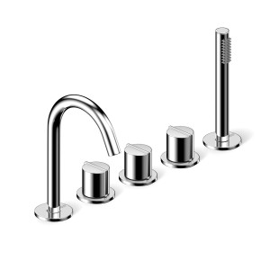 Набор для ванной с 5 отверстиями и ручным душем