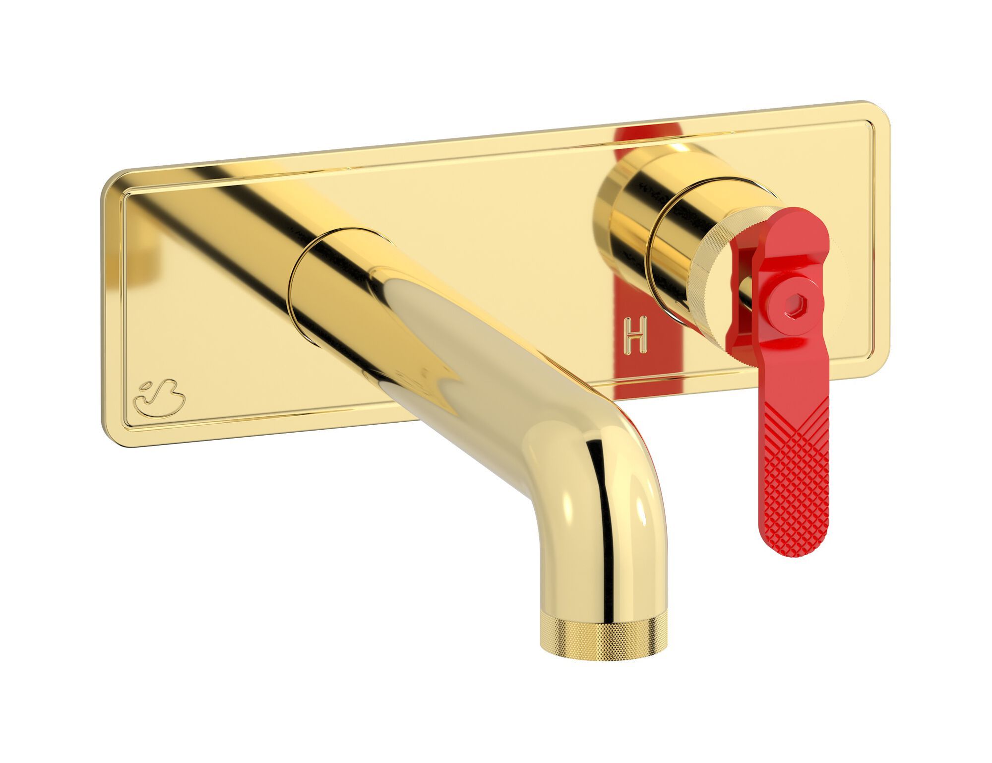 Однорычажный настенный смеситель для раковины с автоматическим сливом IB Bold ARCH-00071487 - Вид №9