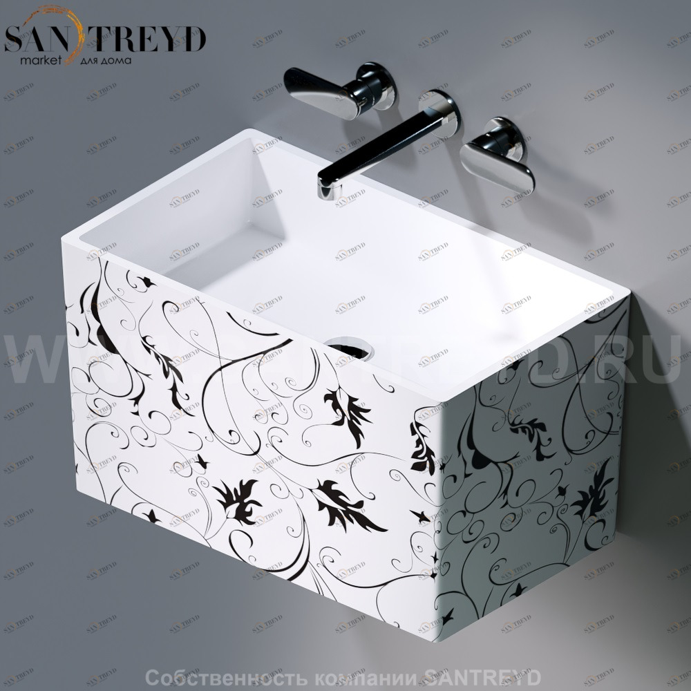 L111.440 Подвесная раковина настенная овальная A. e T. Italia TOWER белая AeT ITALIA