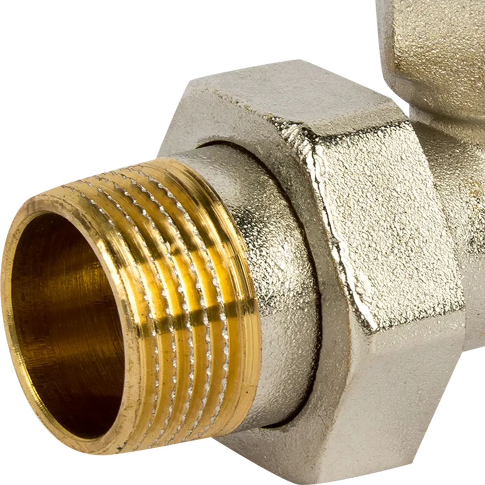 Сгон угловой американка 1" ВР-НР мм никелированная латунь 027-8926 81962395 STLM-2186514 Santreyd  - Вид №1