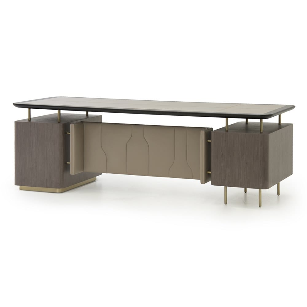 Кожаный исполнительный стол с ящиками Formitalia Panamera ARCH-00130661 - Вид №5