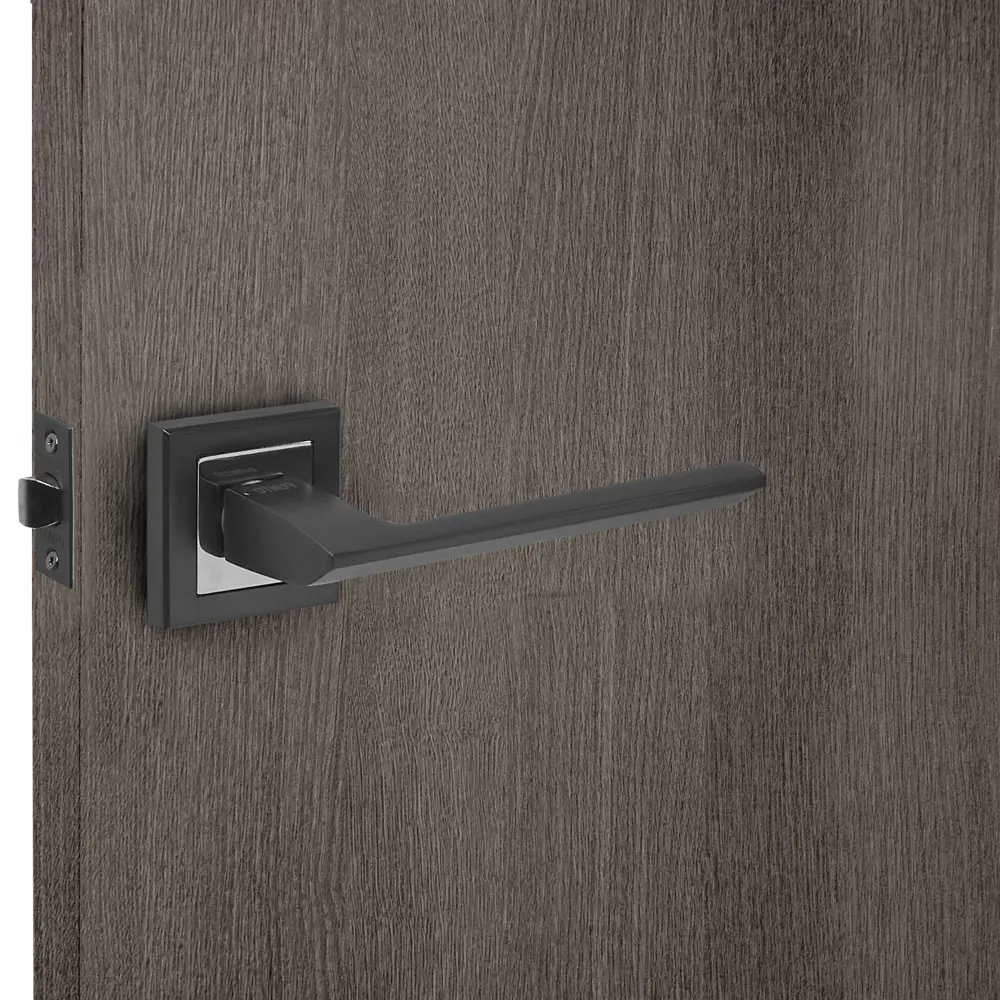 Дверные ручки Punto Blade без запирания комплект цвет графит/хром STLM-2052004 - Вид №4