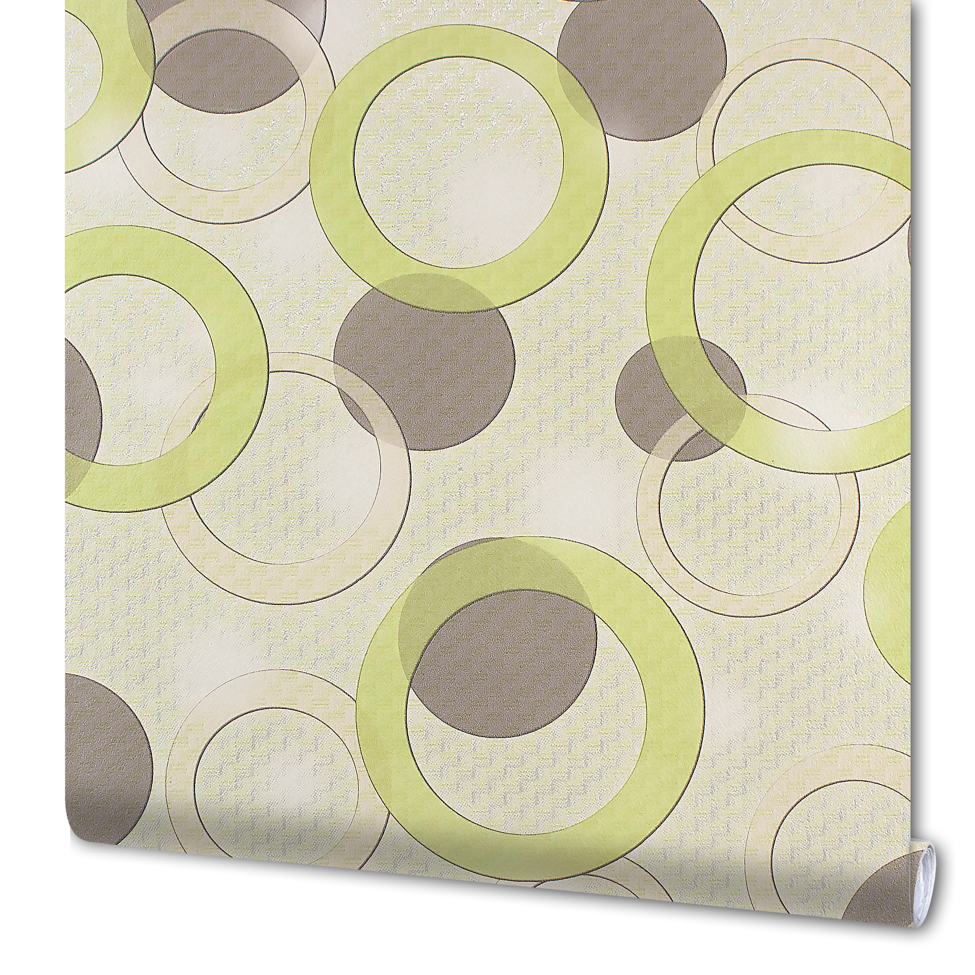 82938339 Обои бумажные зеленые 0.53 м 0100-71 Баблс Santreyd 