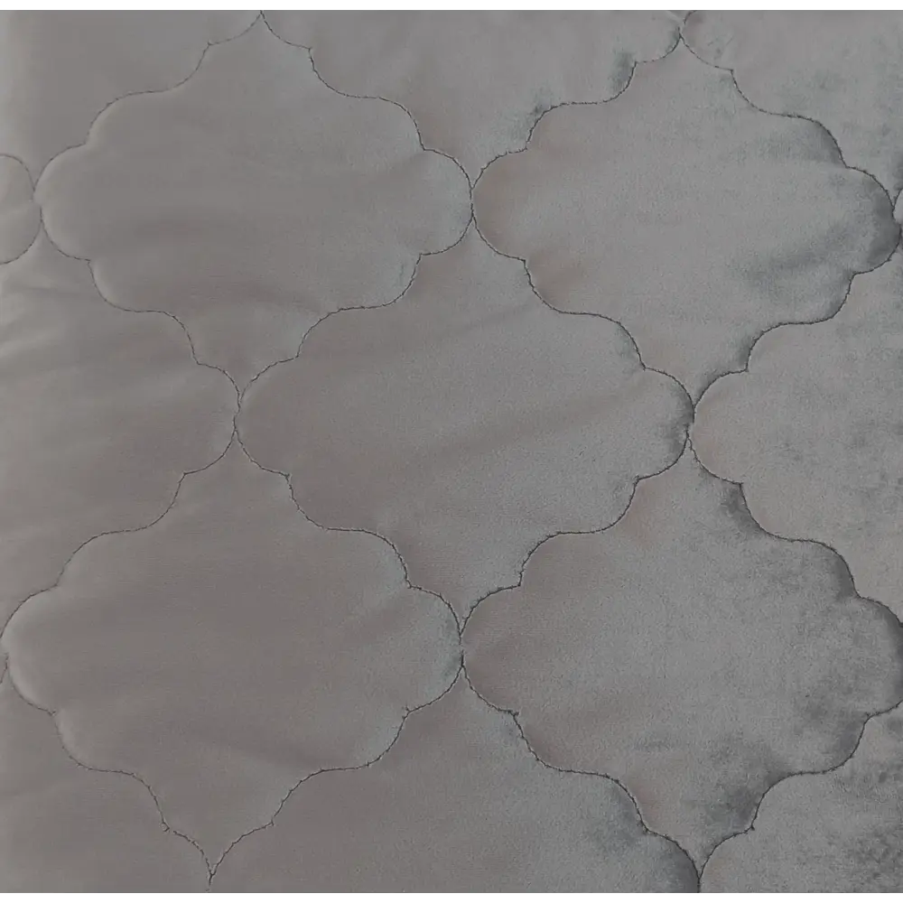 Покрывало Ромб 220x240 см бархат цвет серый Бельвита STLM-2000217 - Вид №1