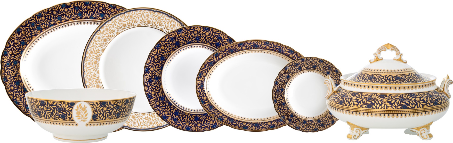 10592968 Royal Crown Derby Сервиз столовый Royal Crown Derby "Садбери" 6/23 Фарфор костяной 