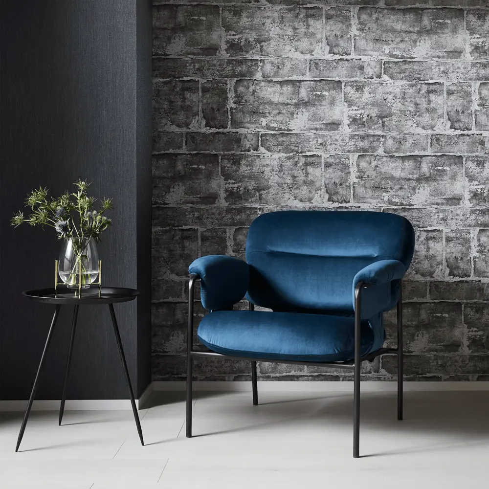 Обои флизелиновые Erismann темно-серые 1.06х10 м ЭР12102-15 84130581 STLM-2144982 Fashion for walls 3 - Вид №2