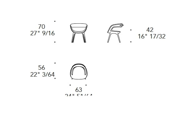 Деревянный стул с подлокотниками REFLEX NIDO ARCH-00060054 - Вид №2
