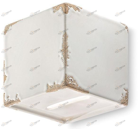 FERROLUCE Квадратный керамический настенный светильник Vintage C1419