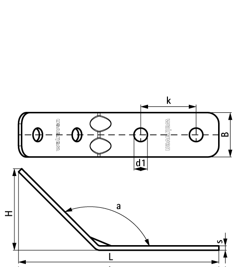66587256 BIS Strut Stainless Steel Angle Connector 135° для создания конструкций из профиля Strut walraven  - Вид №1