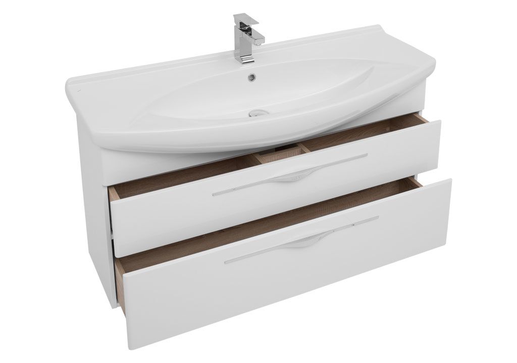 Мебель для ванной Aquanet Ирвин 120 белый 00210256 - Вид №3