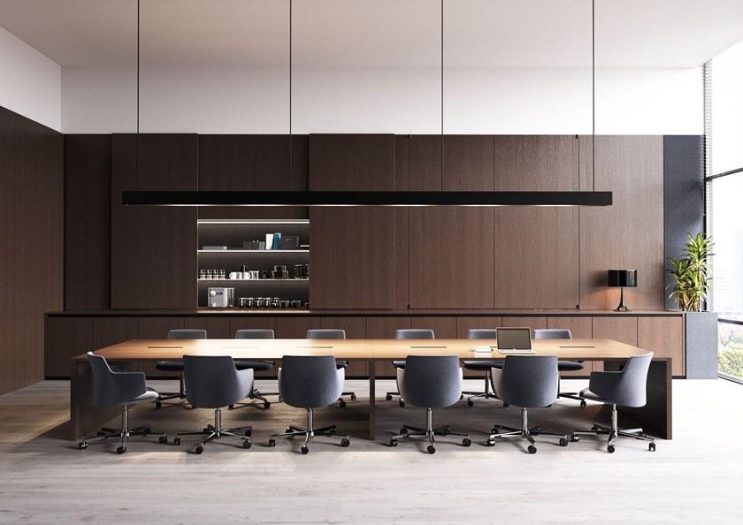 LD Seating Кожаное кресло для конференций на эстакаде с подлокотниками Melody meeting 360, f90-bl - Вид №4