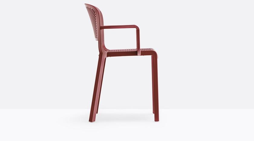 Pedrali Стул полипропиленовый с подлокотниками Dome 266 - Вид №2