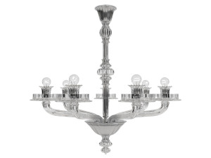 Подвесной светильник из дутого стекла