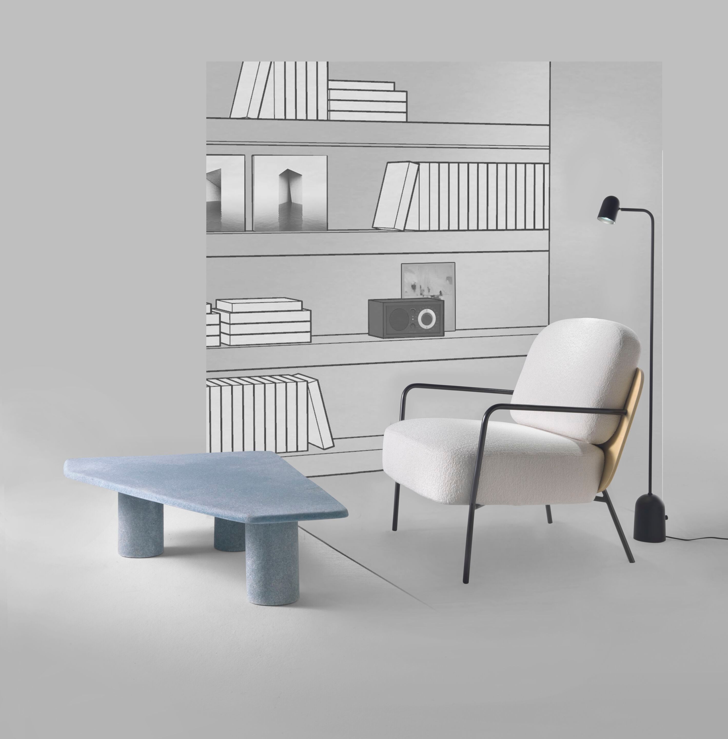 Тканевое кресло с подлокотниками Marac BUONASERA ARCH-00031704 - Вид №2