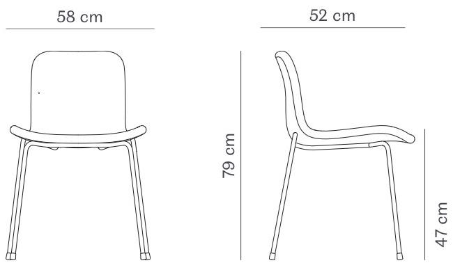 NORR11 Стул из бархата штабелируемый Langue soft sun-id-1490663 - Вид №5