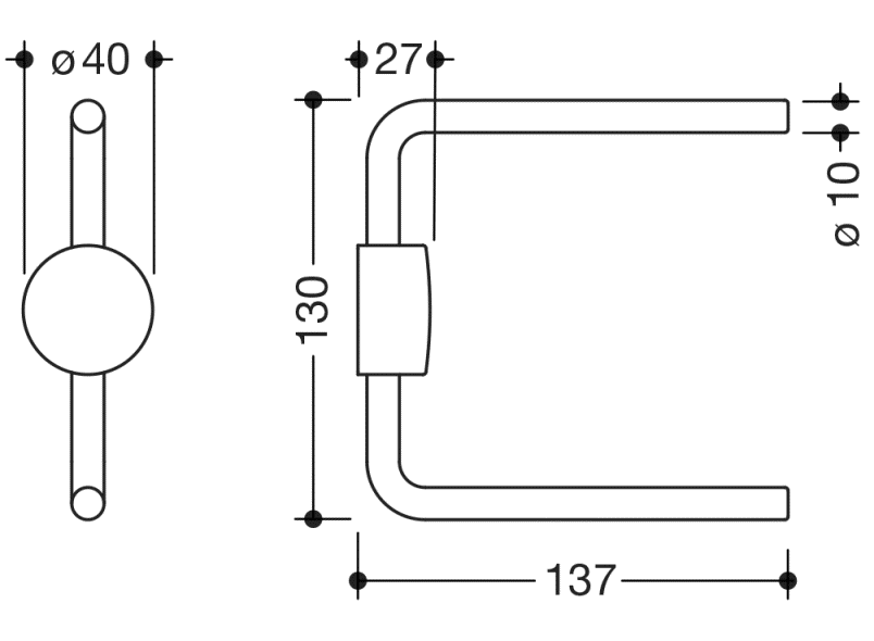 815.21.31040 Запасной держатель бумаги, двойной HEWI WC-Accessoires  - Вид №1