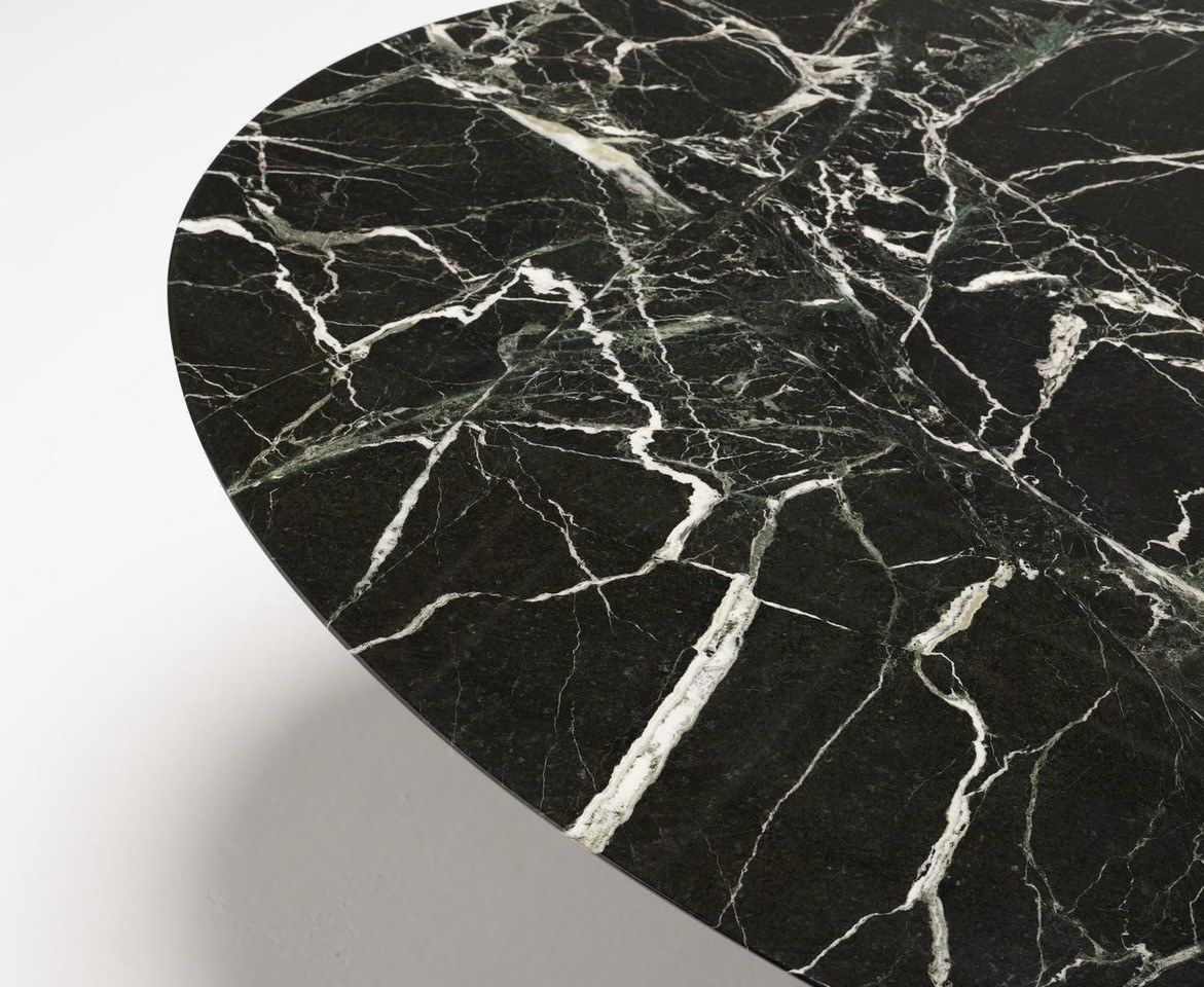 Овальный стол с мраморной столешницей и алюминиевым основанием Knoll Тюльпан ARCH-00081000 - Вид №4