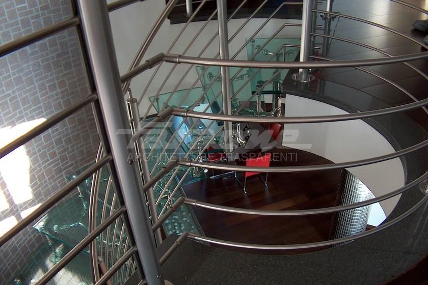 FARAONE Винтовая лестница из нержавеющей стали и стекла sun-id-1435490 - Вид №8