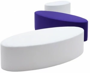 SOFTLINE Овальный пуф из ткани