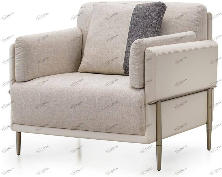 Turri Кресло из ткани и кожи с подлокотниками Zero sun-id-1368180