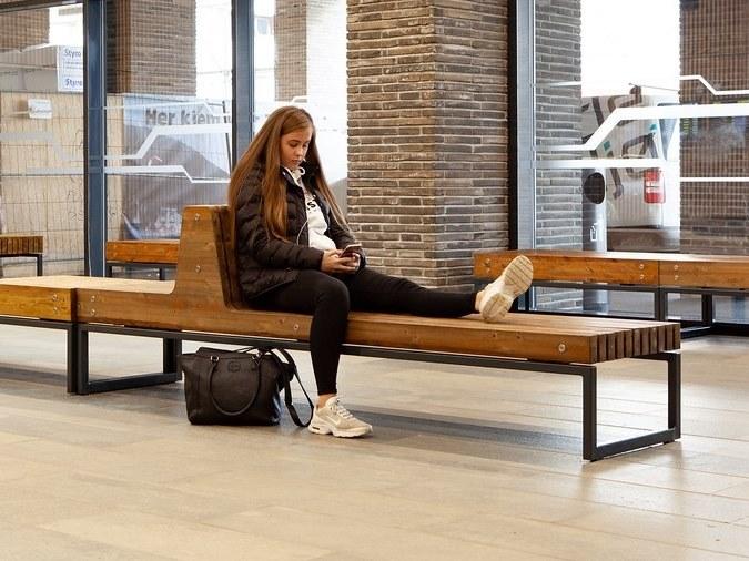 VESTRE Модульная скамья из стали в современном стиле без спинки sun-id-1468277 - Вид №1