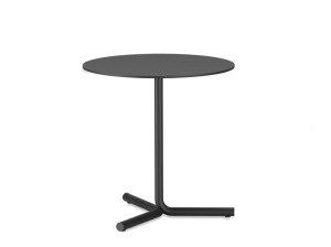 Круглый стол из стали и дерева