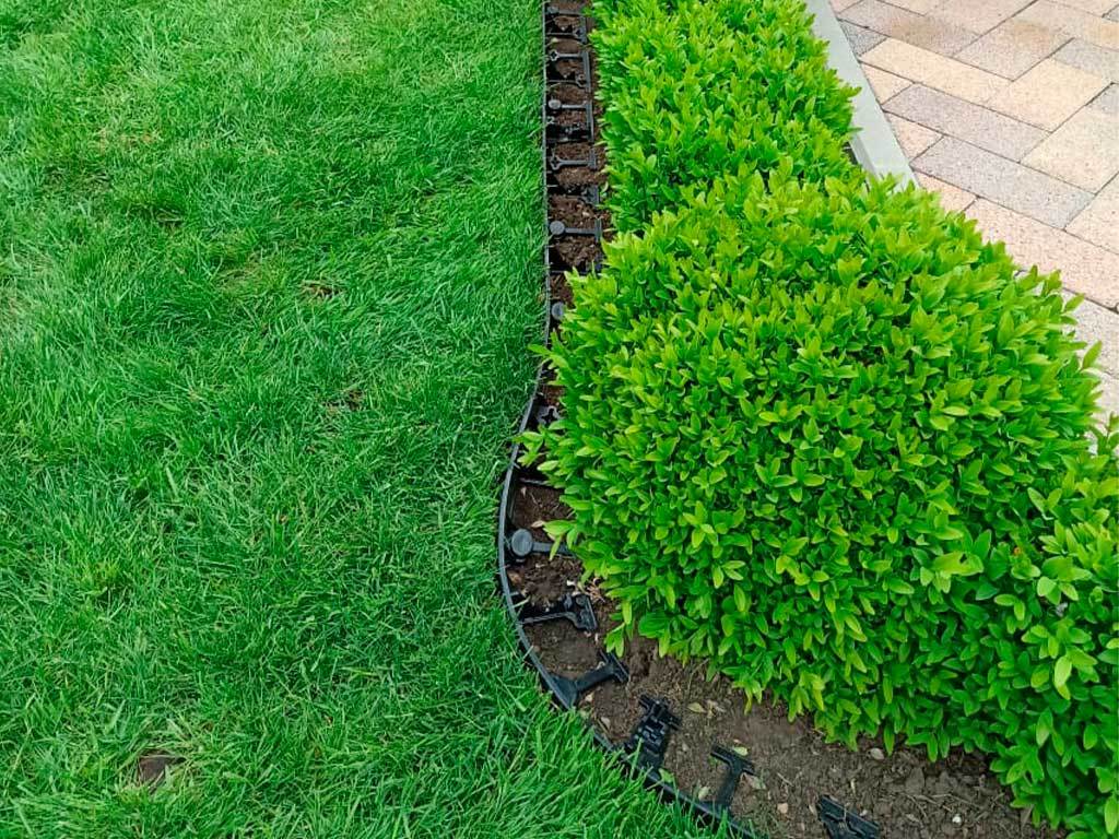 Пластиковый бордюр 78 мм, длина 1 м ГеоПластБорд GPBST-47 - Вид №6