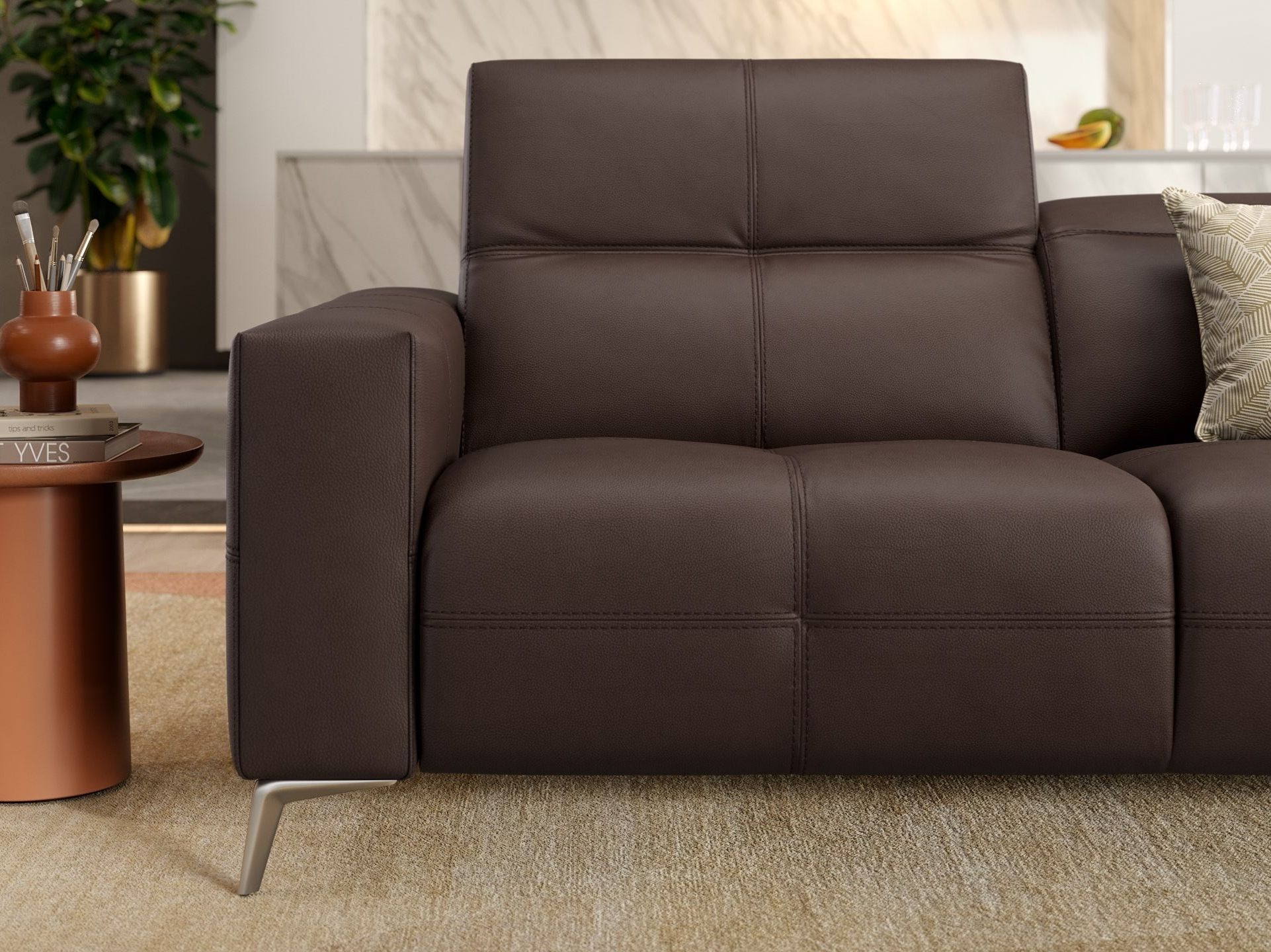 3-местный кожаный диван Sofanella MARBELLA XXL ARCH-00012164 - Вид №2