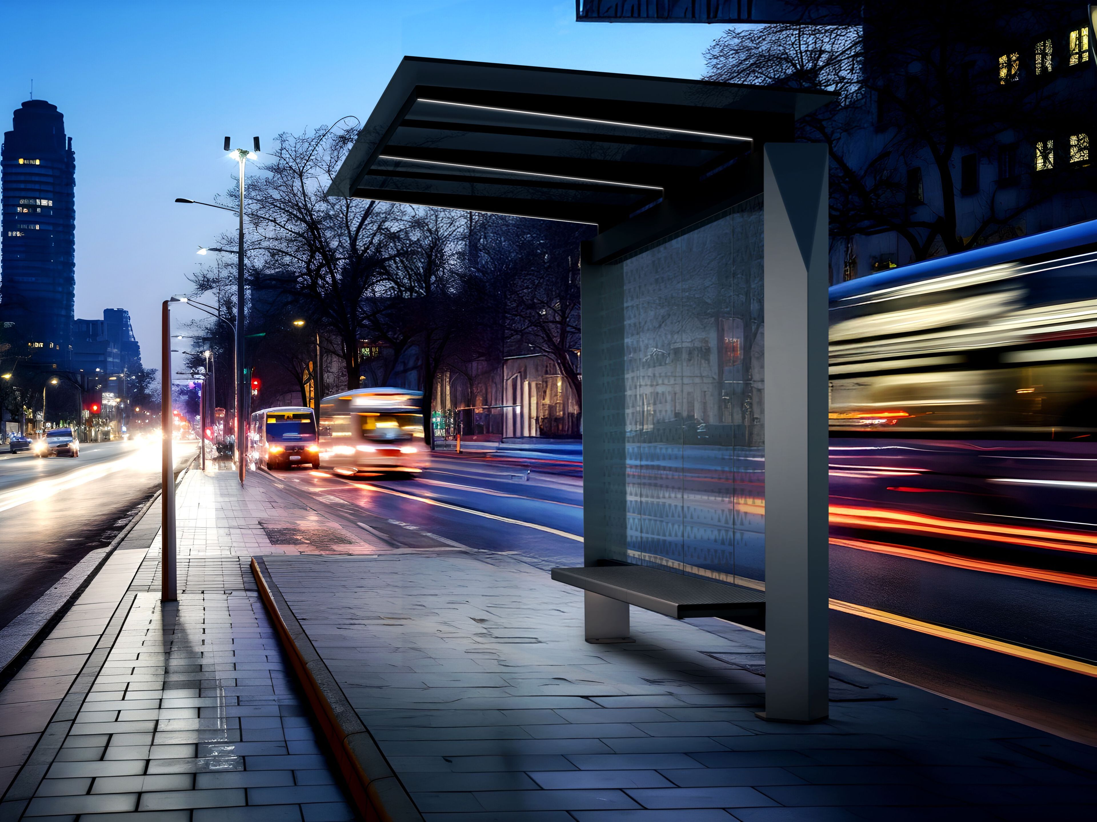 Навес из оцинкованной стали и стекла Studio Città киригами ARCH-00136543 - Вид №1