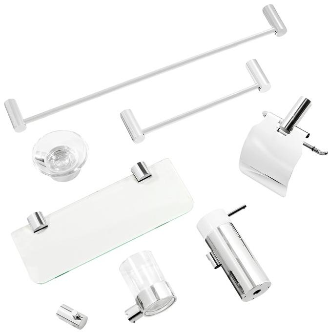 Mat Inter Настенный держатель для зубных щеток из нержавеющей стали и стекла Bilbao Ac05.09990 - Вид №3