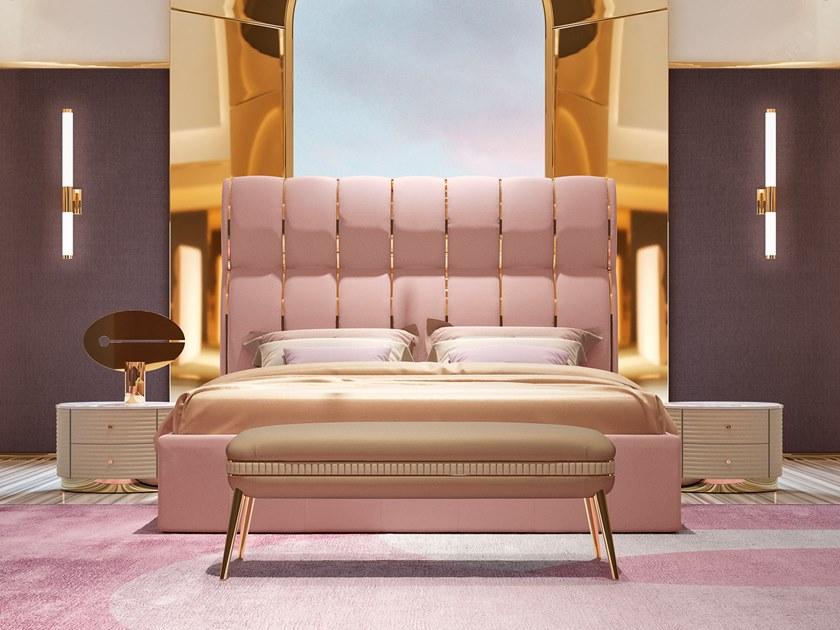 VOLPI Двуспальная кровать с мягким изголовьем Luigi volpi Lv-86004 - Вид №1